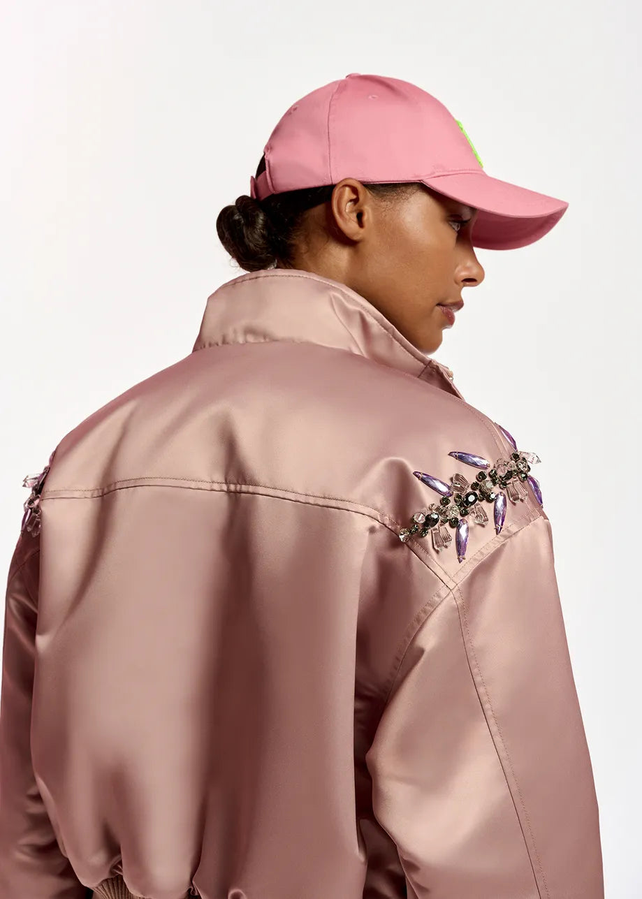 Fifth Embroidered Bomber (French Manicure)