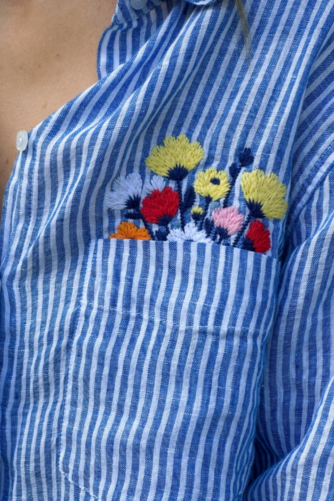 Boyfriend Shirt (Flowers In My Pocket)