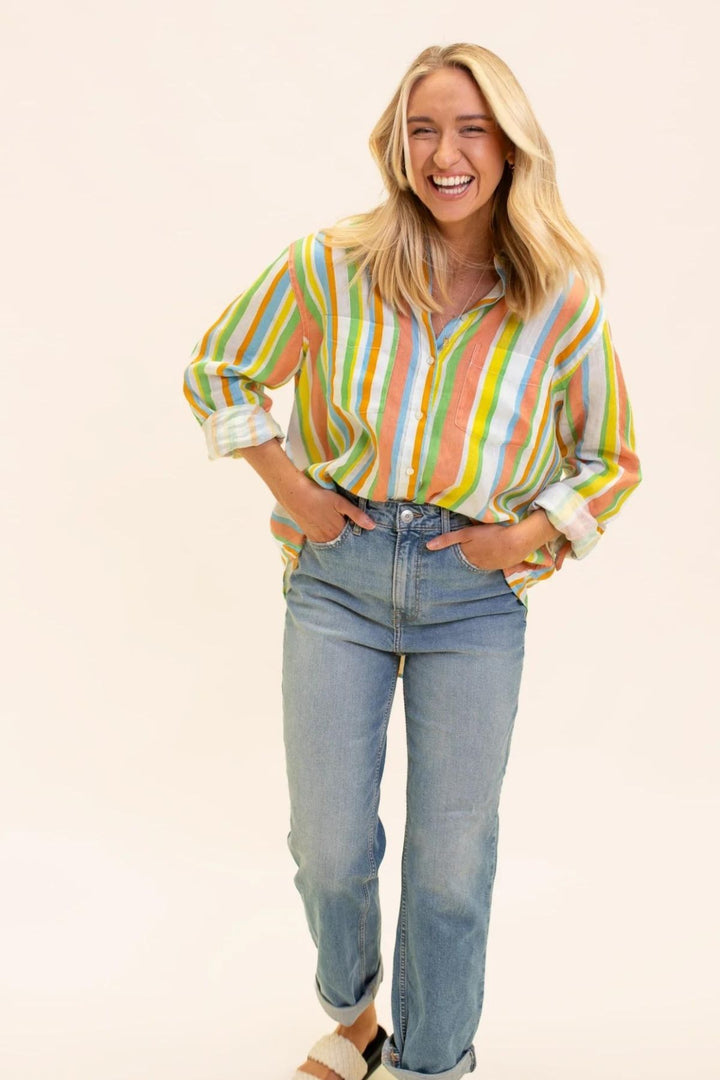 Boyfriend Shirt (Lake Como Stripe)