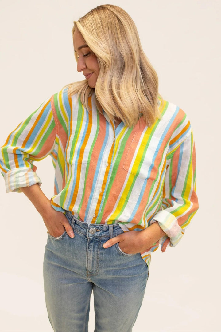 Boyfriend Shirt (Lake Como Stripe)