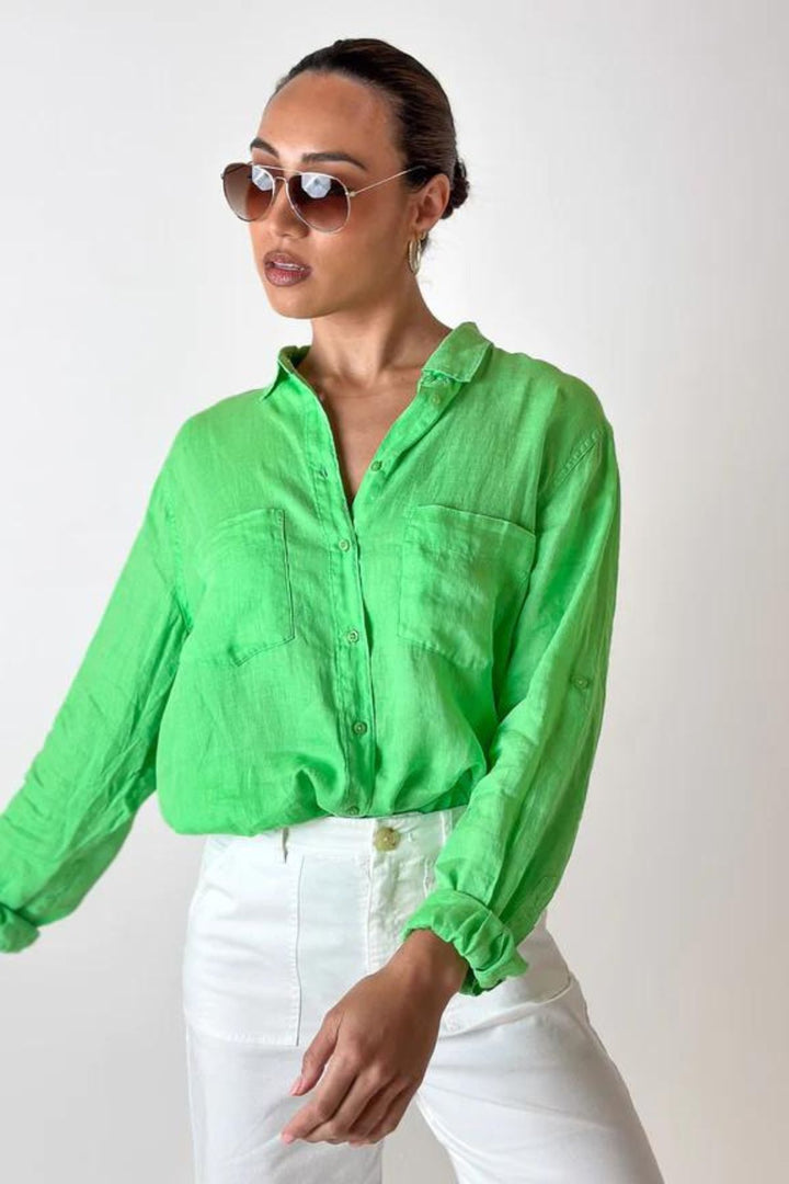 The Boyfriend Shirt (Summer Green)