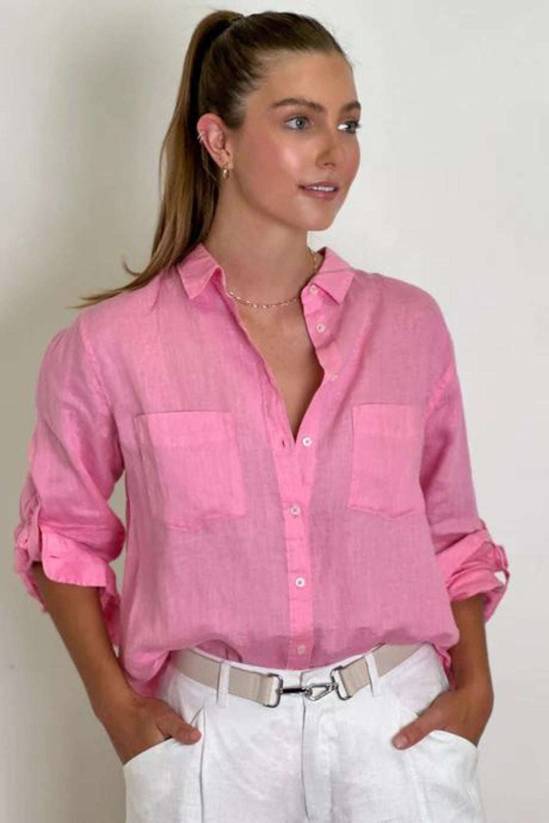 Boyfriend Shirt (Pink)