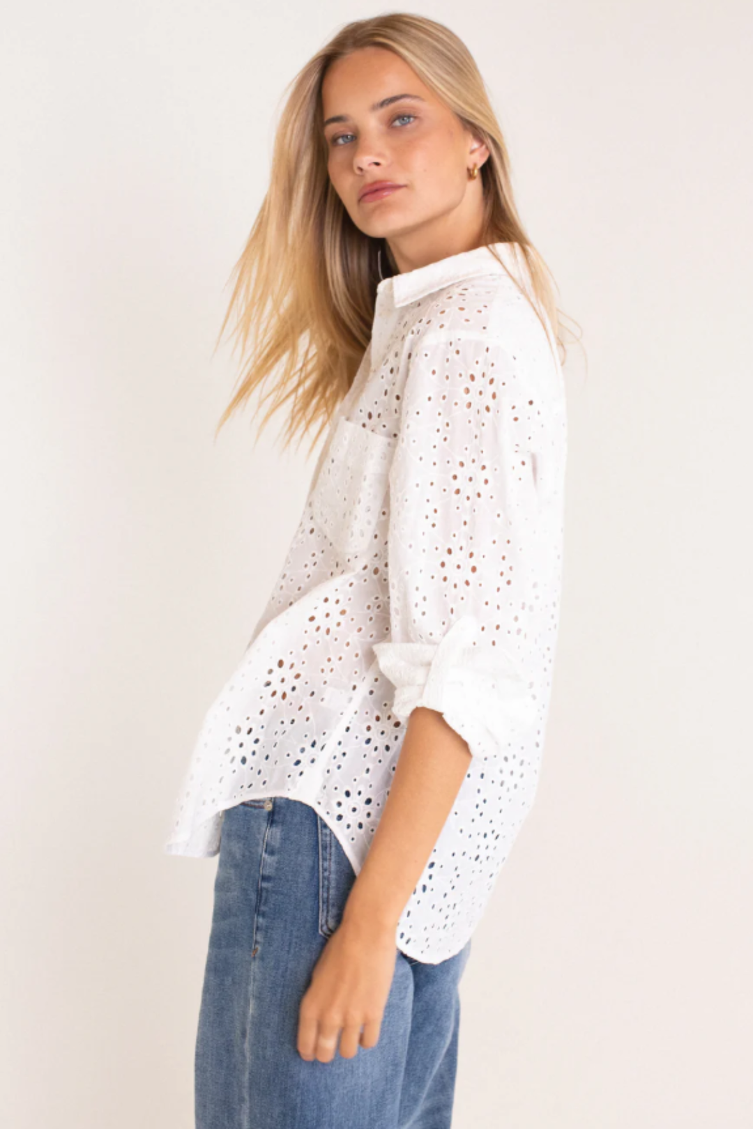 The Broderie Shirt (White)