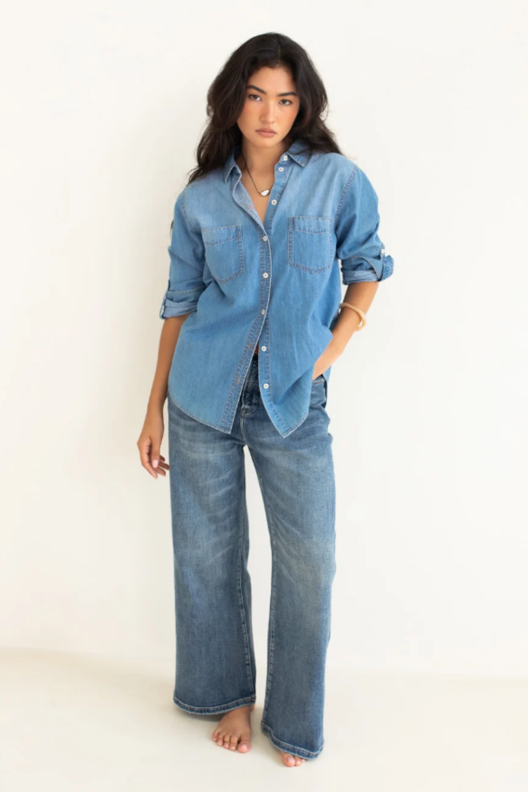 Denim Shirt (Mid-wash)