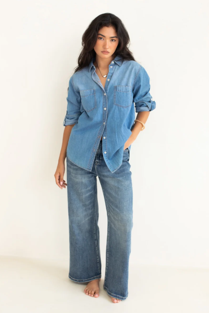 Denim Shirt (Mid-wash)