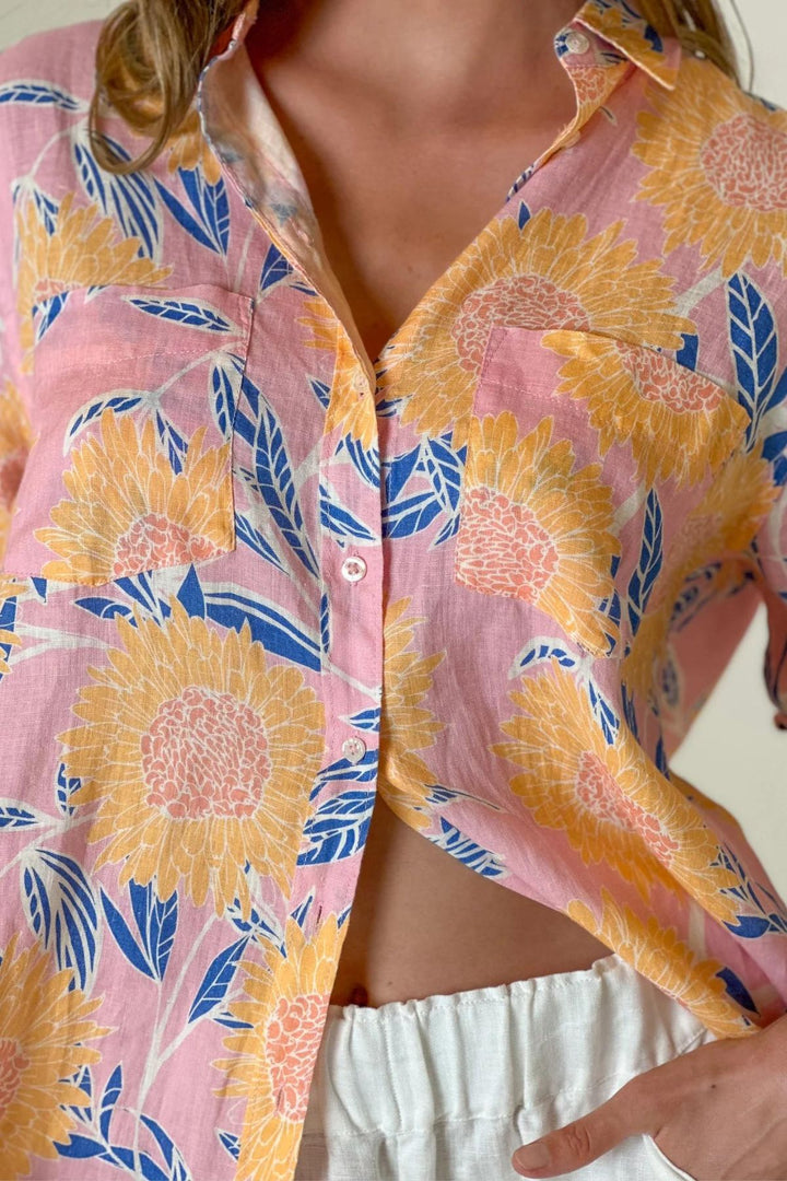 The Boyfriend Shirt (Mimosa Floral)
