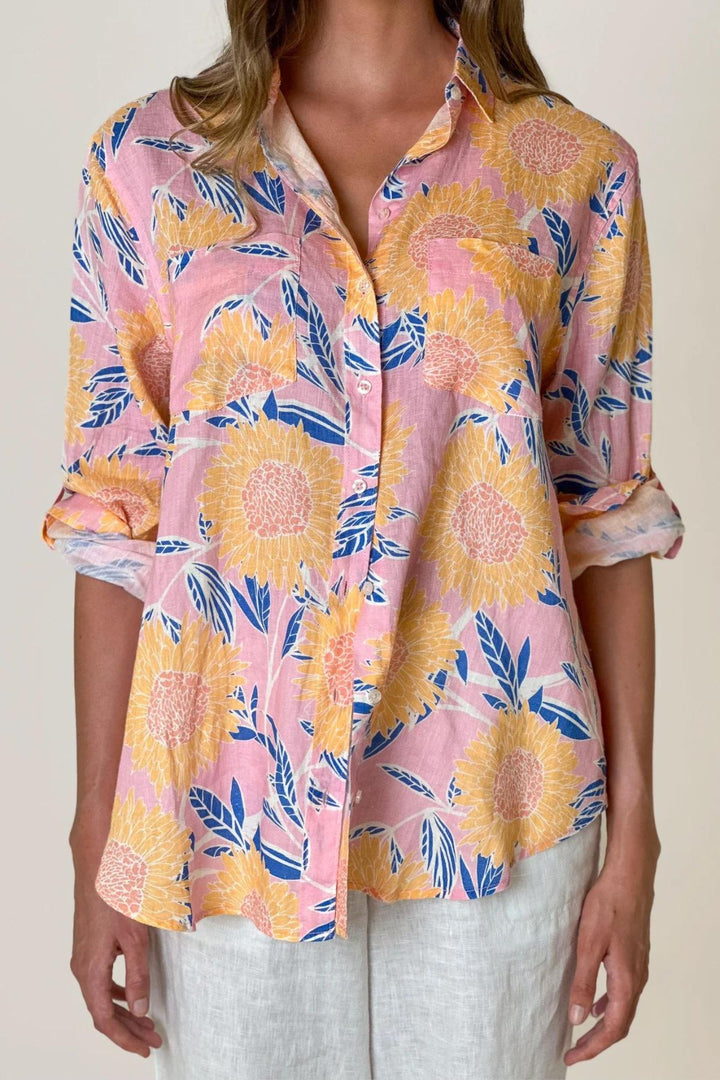 The Boyfriend Shirt (Mimosa Floral)