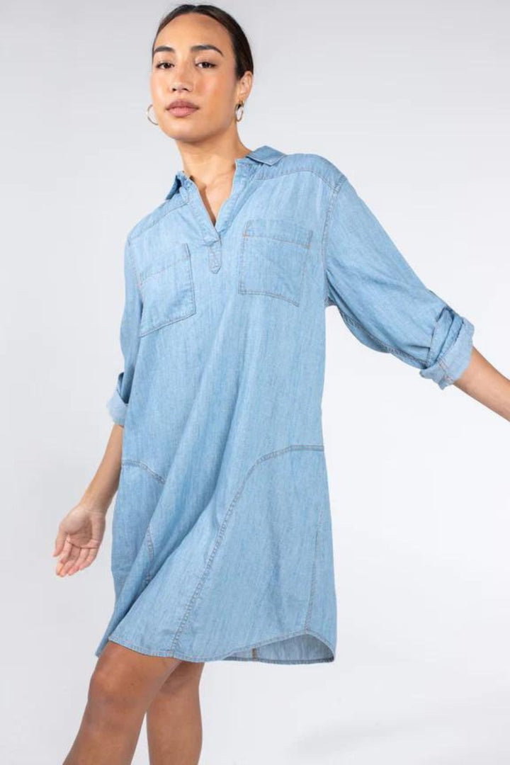 Popover Dress (Denim)