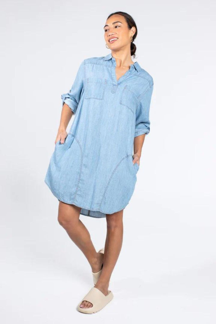 Popover Dress (Denim)