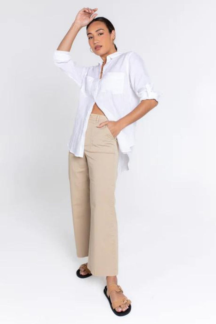 Wide Leg Pants (Sand)