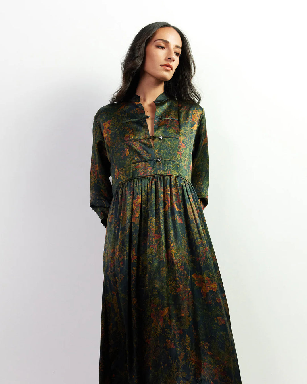 Natalia Dress (Oriental Green)