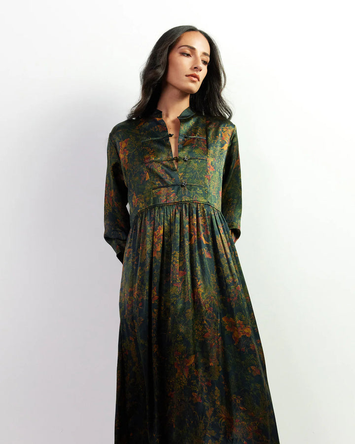 Natalia Dress (Oriental Green)