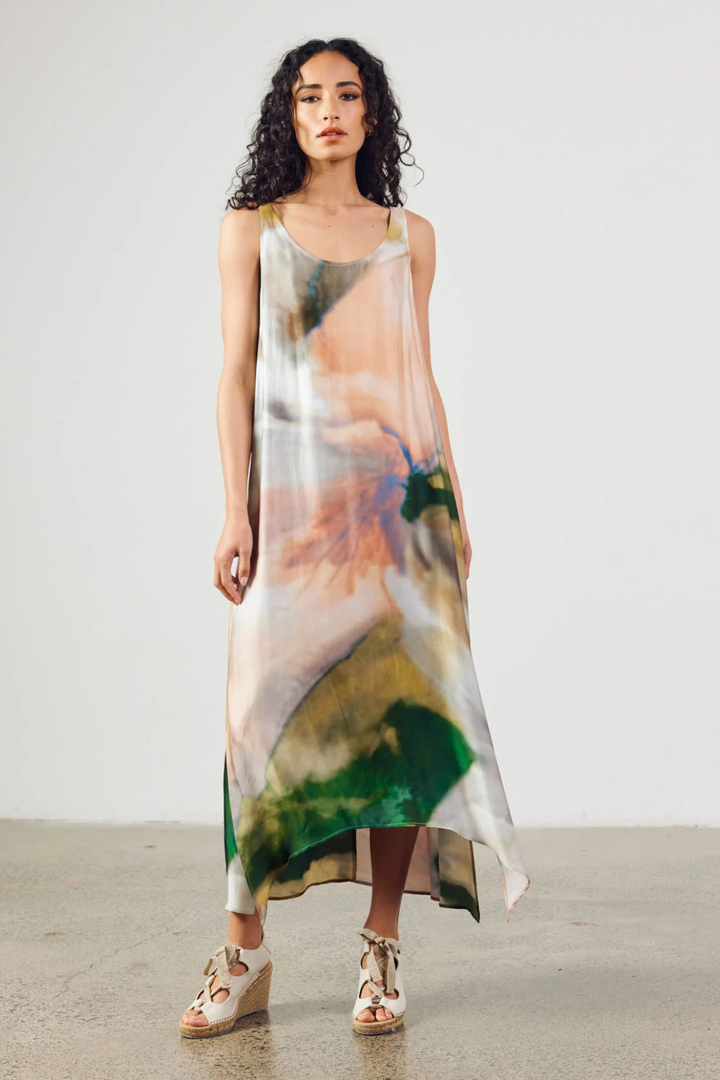 Costiera Dress (Pink / Green)