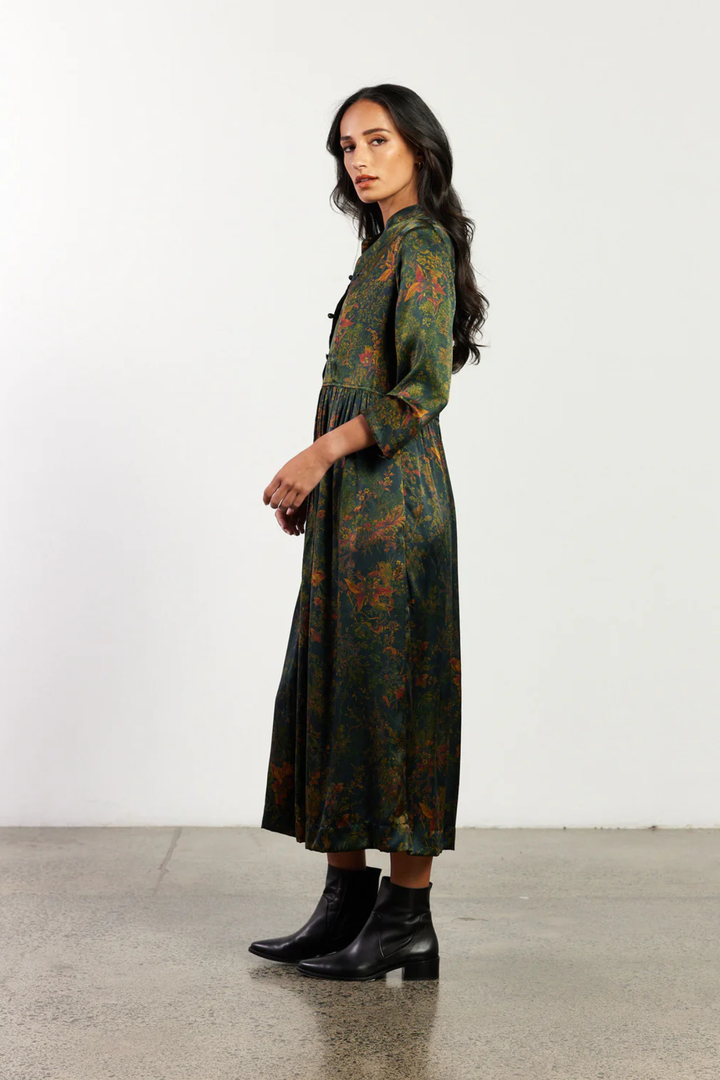 Natalia Dress (Oriental Green)