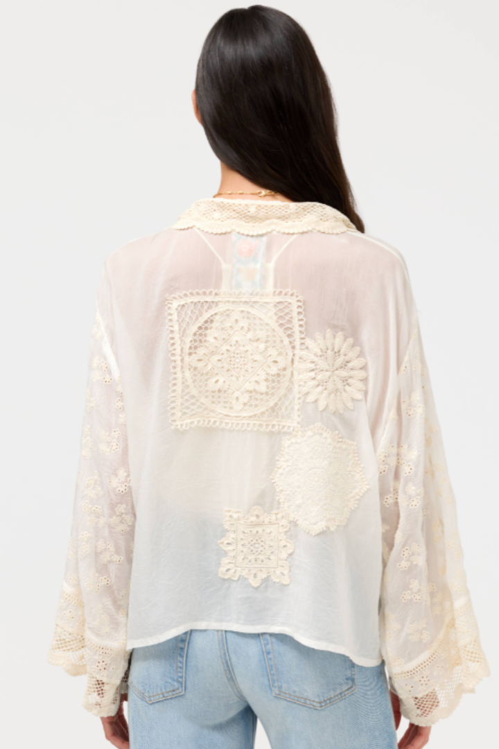 Sandra Patched Kimono (Natural)