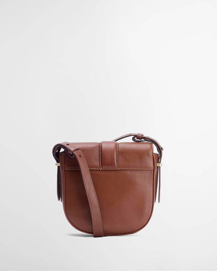 Elm Leather Crossbody Bag (Brown)