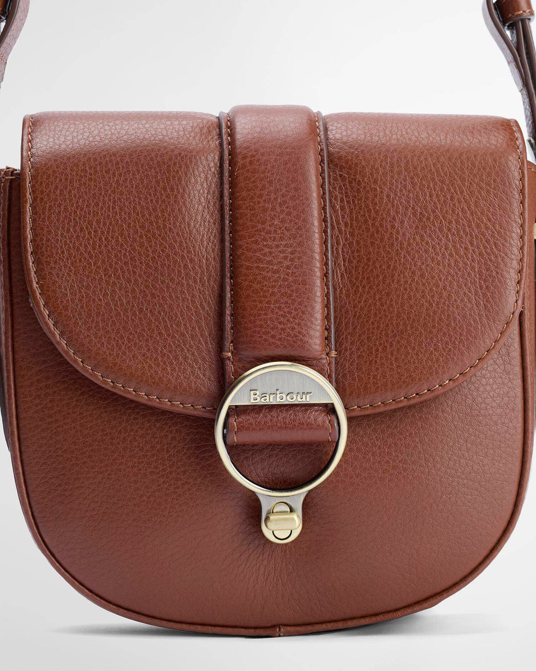 Elm Leather Crossbody Bag (Brown)