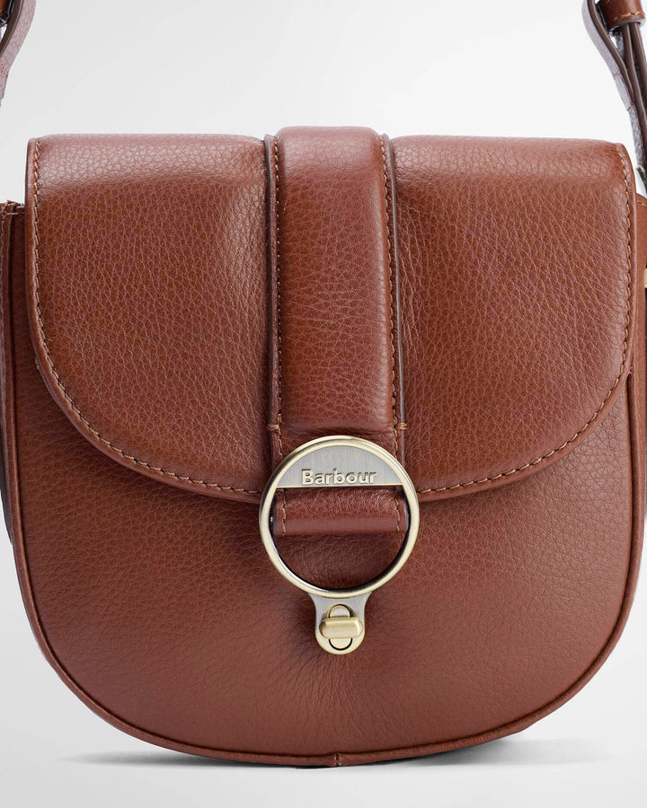 Elm Leather Crossbody Bag (Brown)