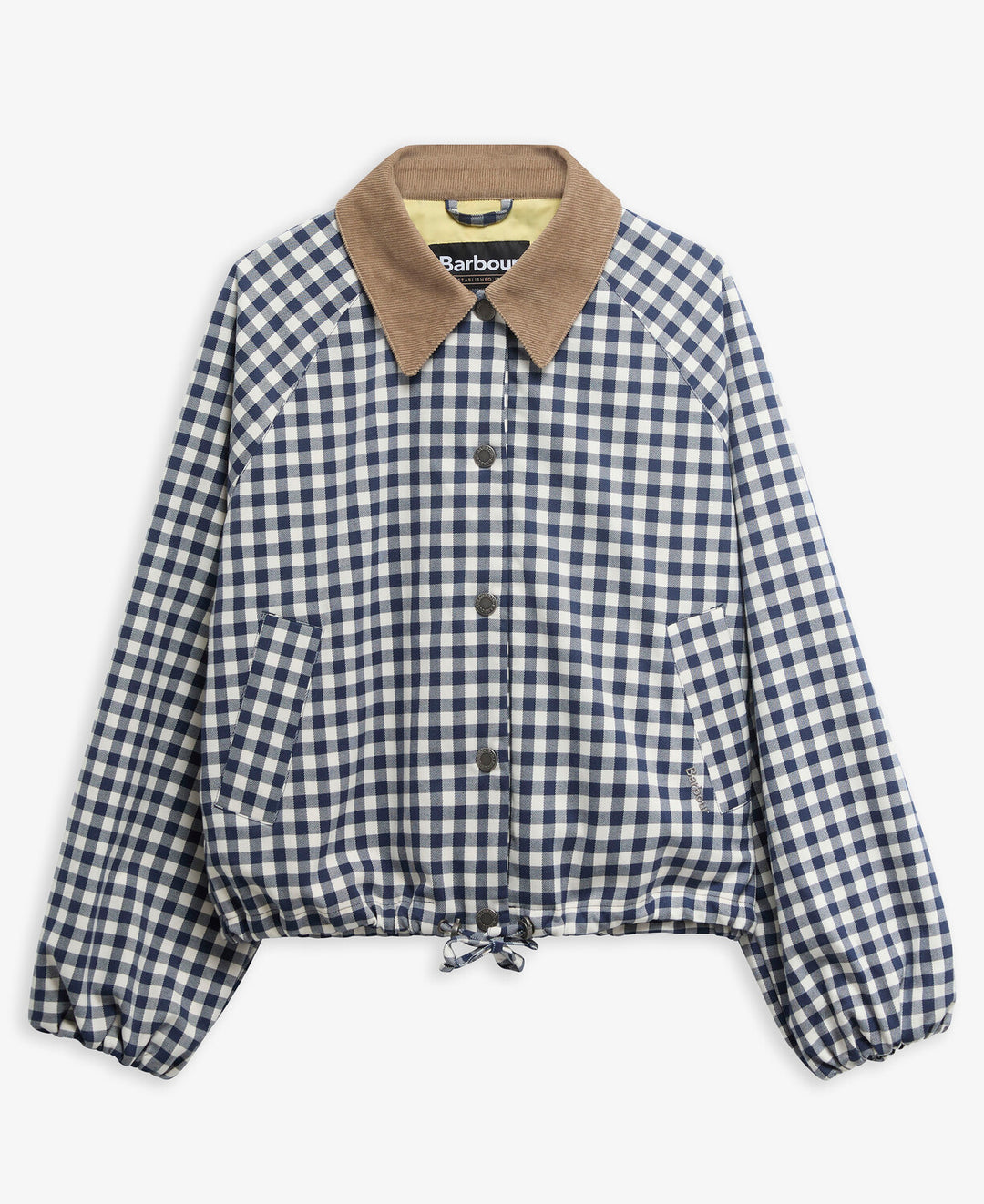 Ovingham  Casual Jacket (Gingham Navy/  Neutral)