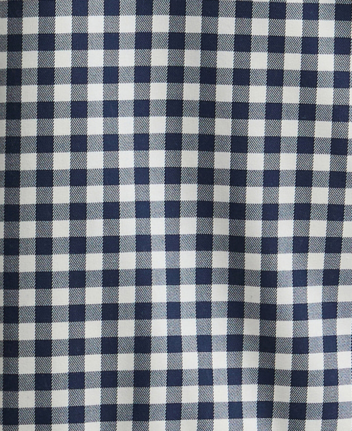 Ovingham  Casual Jacket (Gingham Navy/  Neutral)
