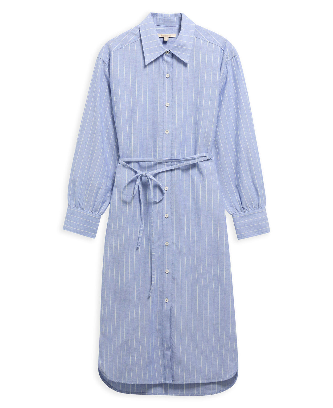 Avon  Midi Dress (Chambray/White  Stripe)