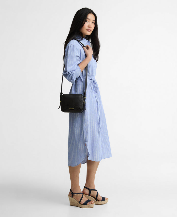 Avon  Midi Dress (Chambray/White  Stripe)