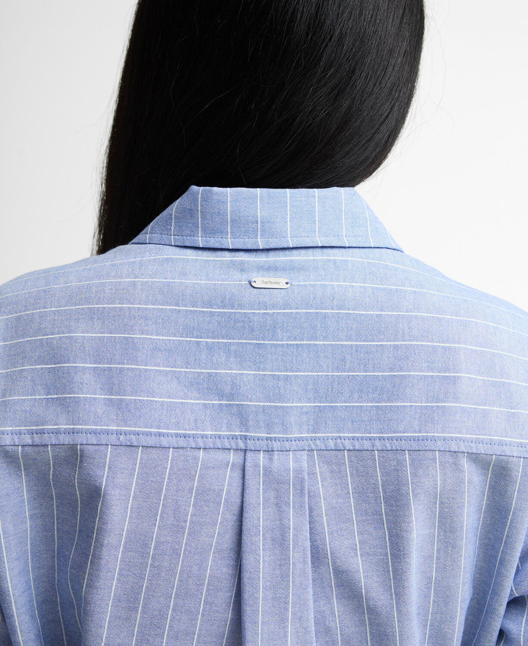 Avon  Midi Dress (Chambray/White  Stripe)
