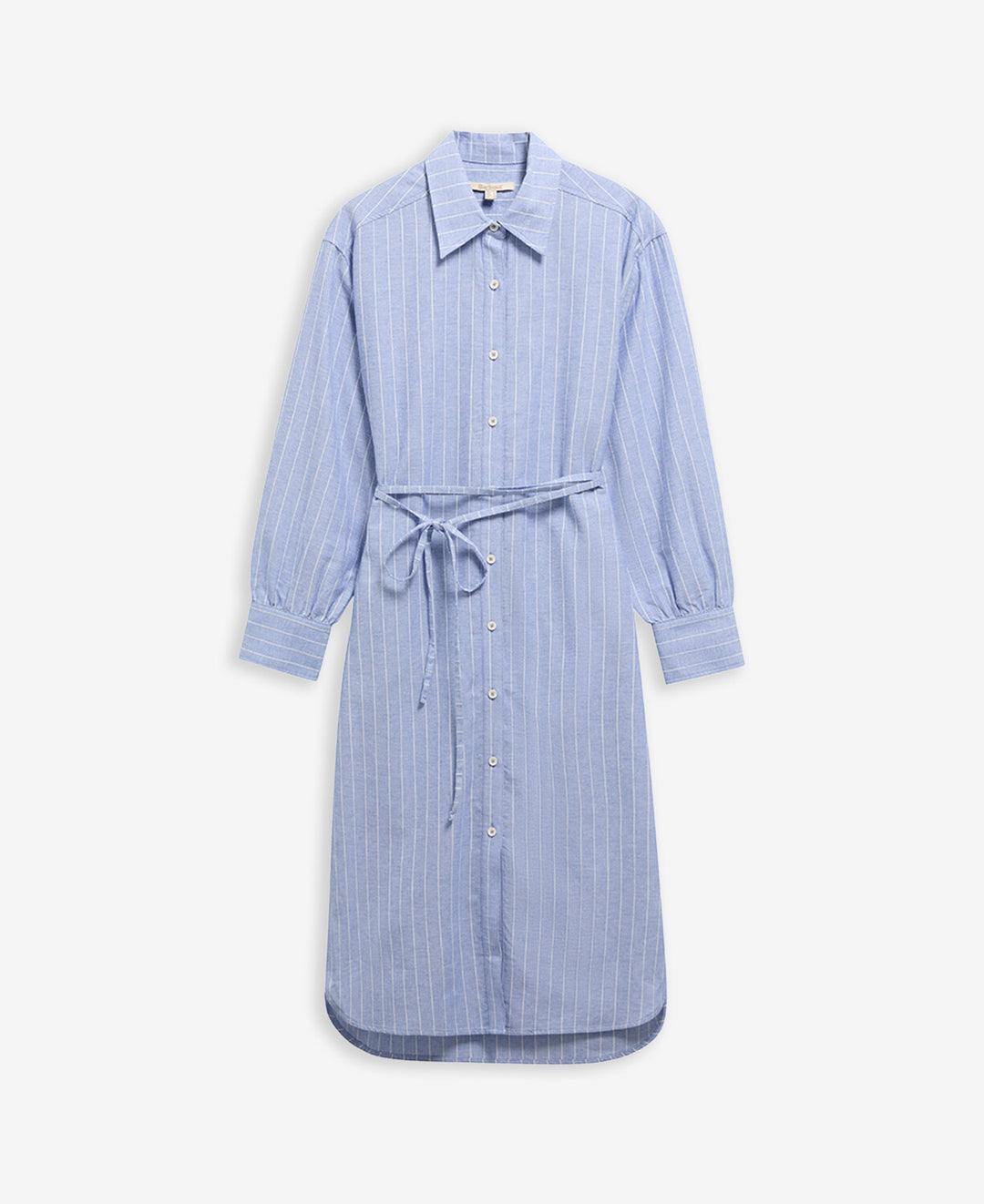 Avon  Midi Dress (Chambray/White  Stripe)
