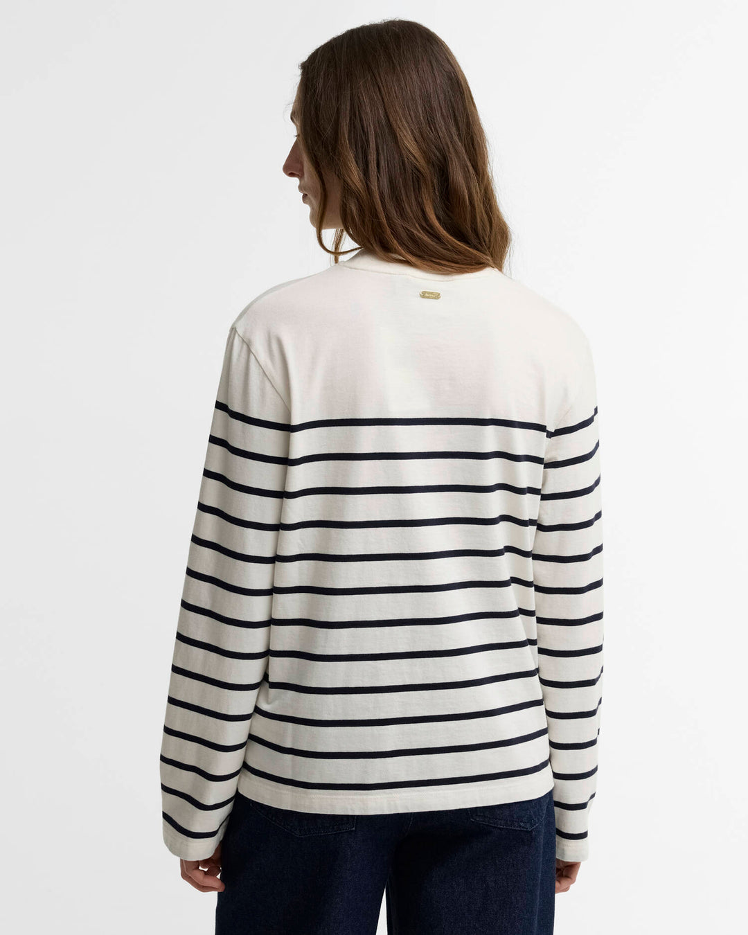 Harling Striped Top (Cloud/Dark Navy)