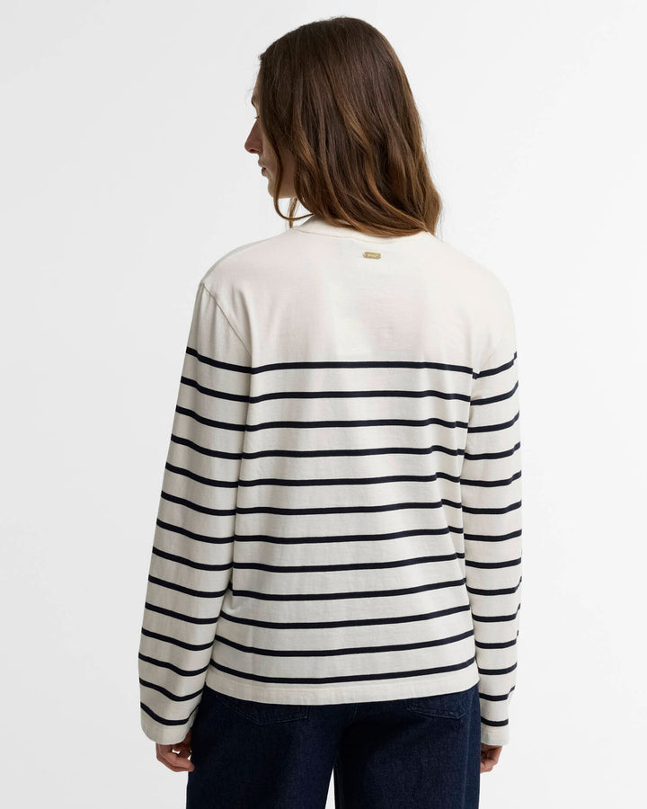 Harling Striped Top (Cloud/Dark Navy)