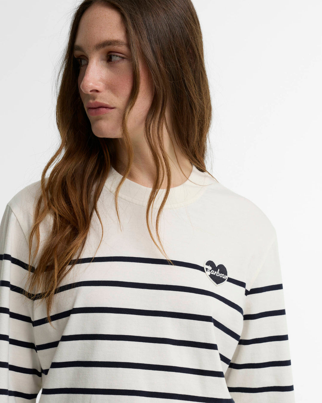 Harling Striped Top (Cloud/Dark Navy)