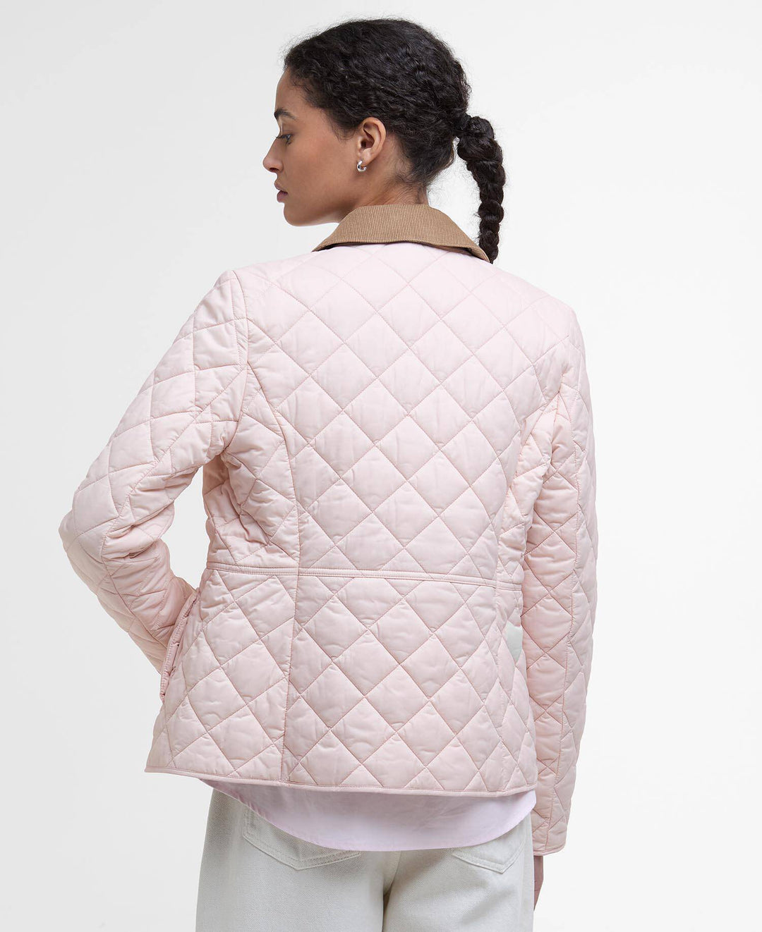 Deveron Quilted Jacket (Primrose  Pink/Ice White)