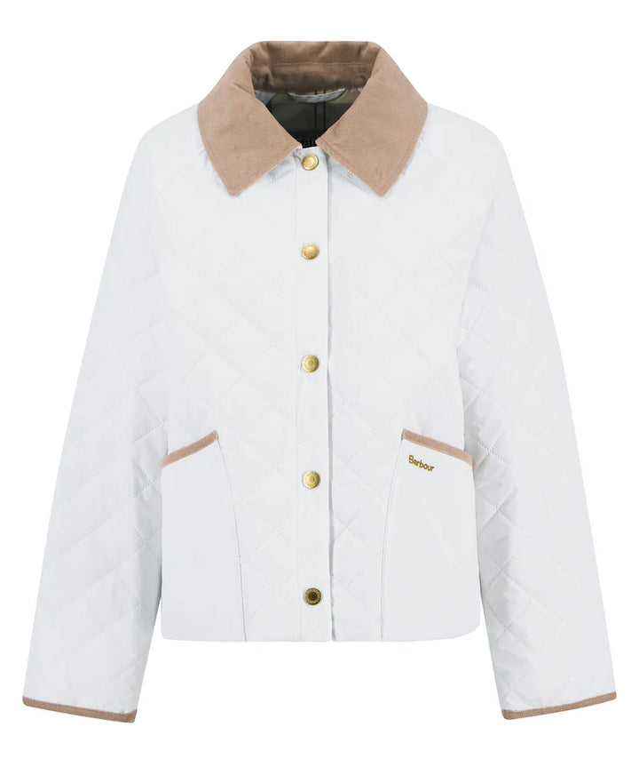 Anise Quilted Jacket (Linen White / Ancient)