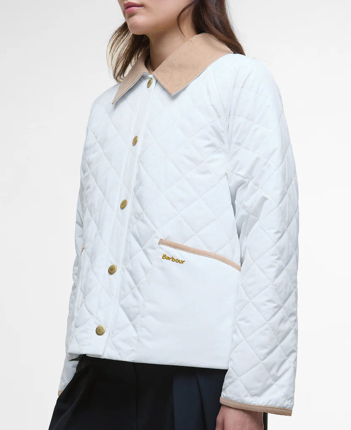 Anise Quilted Jacket (Linen White / Ancient)