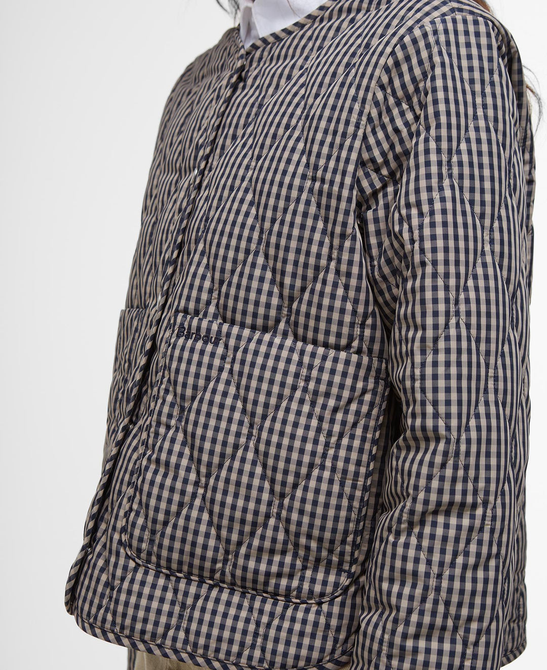 Check Monroe Quilt (Navy / Sand Gingham)