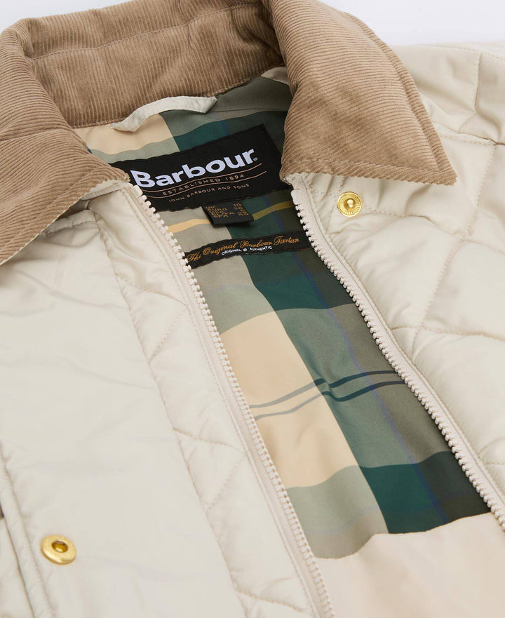 Barbour Aldburgh Quilted Jacket (Oatmeal/Ancient Tartan)