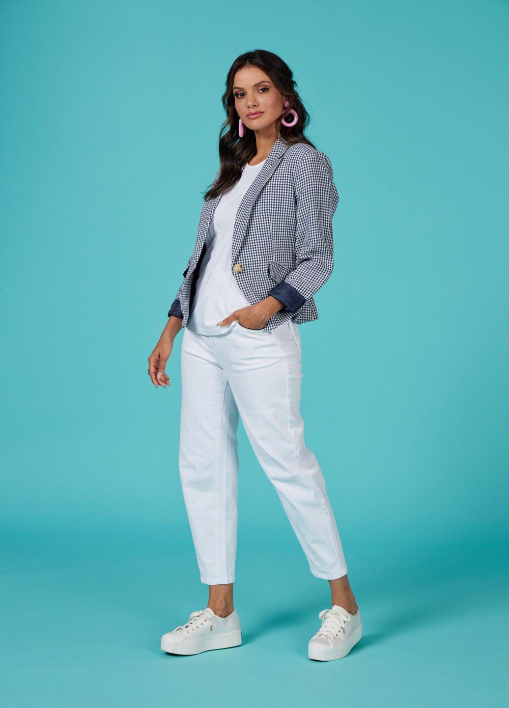 Kidston Jacket (Indigo Check)