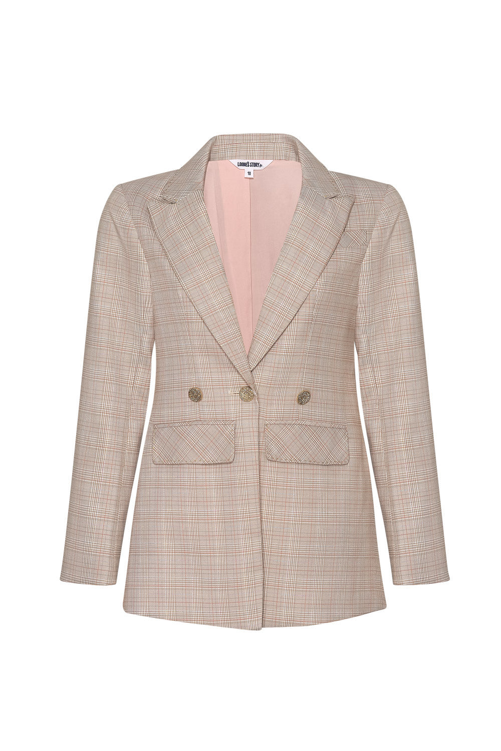 Morris Blazer (Almond Plaid)