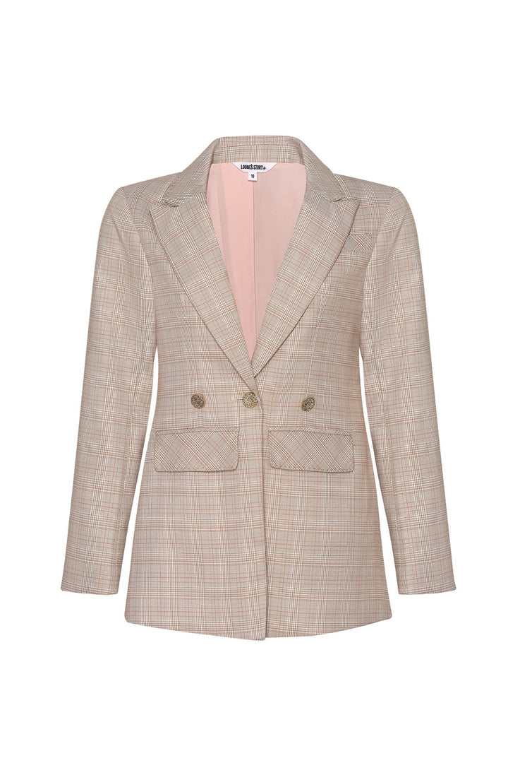 Morris Blazer (Almond Plaid)