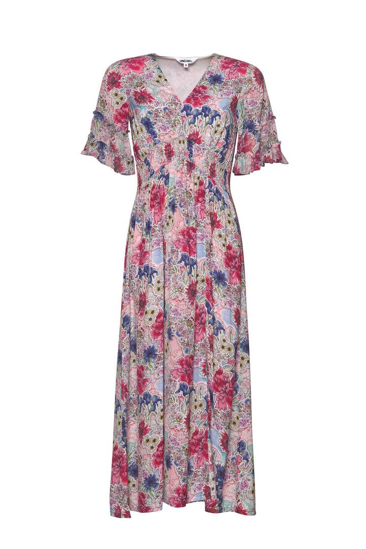 Topography Midi Dress (Multi)
