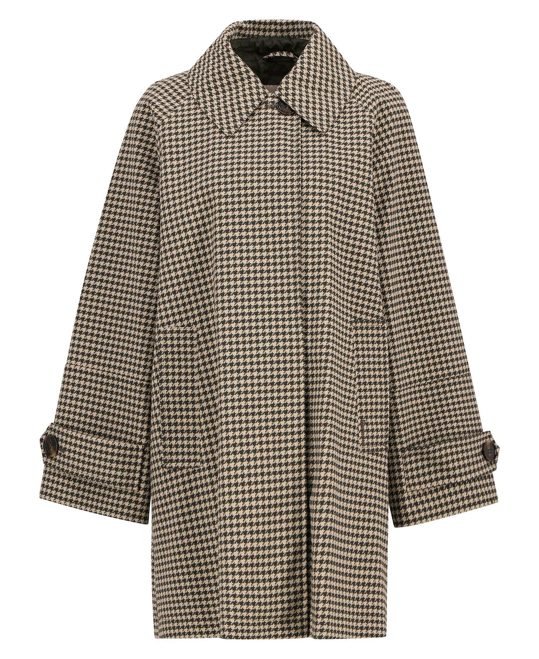 Kennedy Check Showerproof Jacket (Sage Houndstooth/Mist)