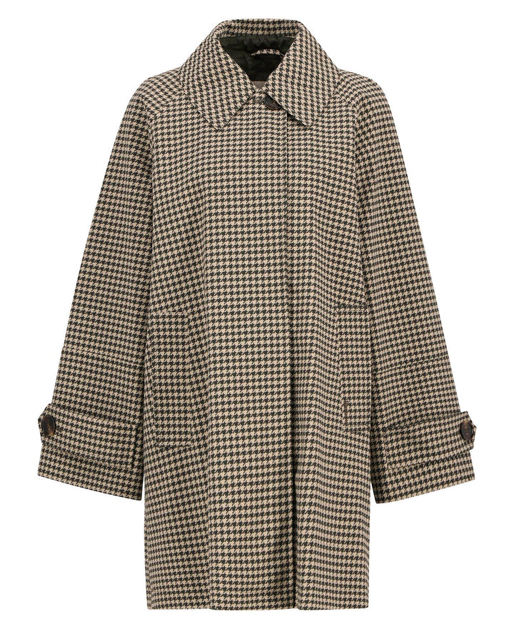 Kennedy Check Showerproof Jacket (Sage Houndstooth/Mist)