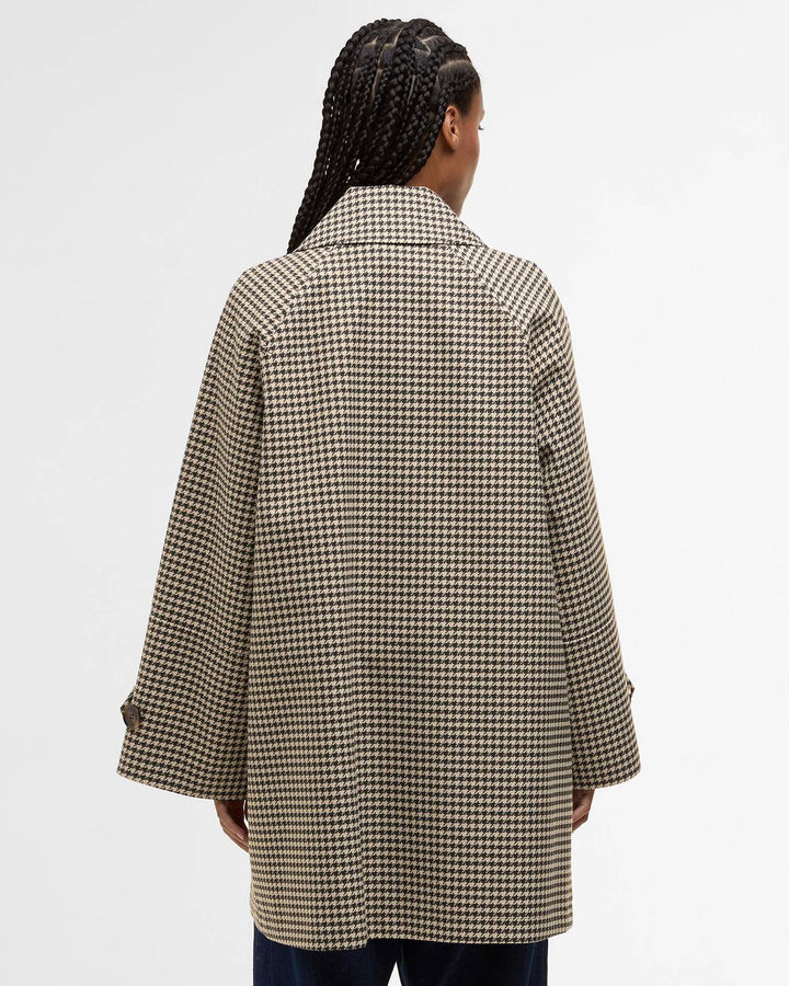 Kennedy Check Showerproof Jacket (Sage Houndstooth/Mist)