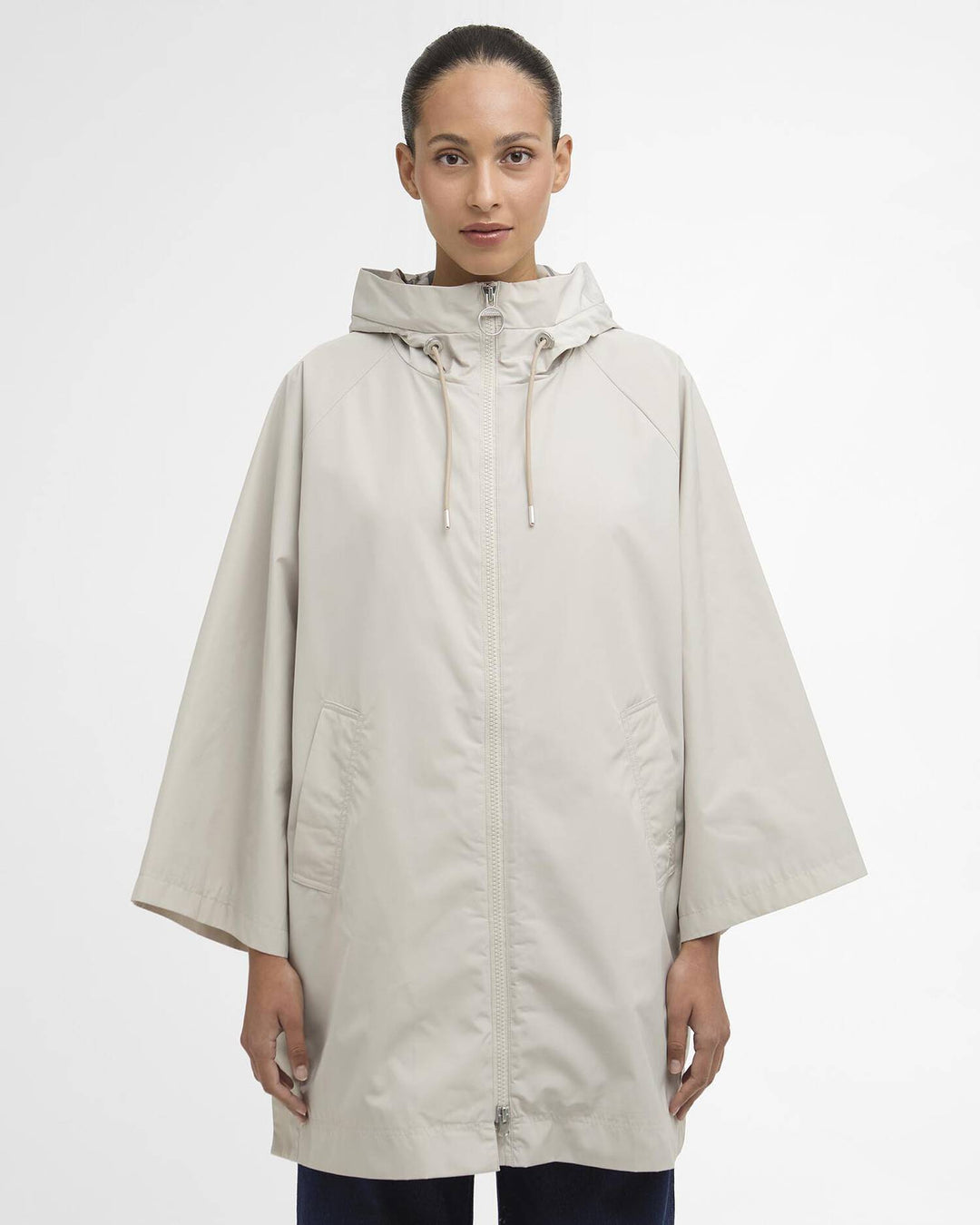 Kinsale Showerproof Cape (Mist/Dress Navy Tartan)
