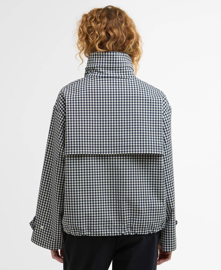 Bronwyn Check Showerproof Jacket (Navy Gingham)