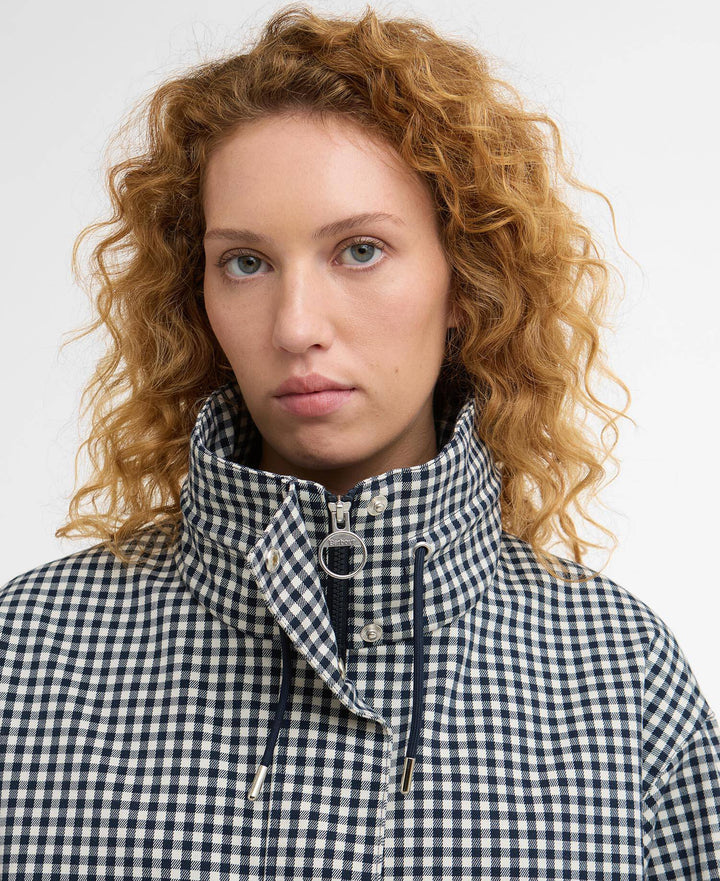 Bronwyn Check Showerproof Jacket (Navy Gingham)
