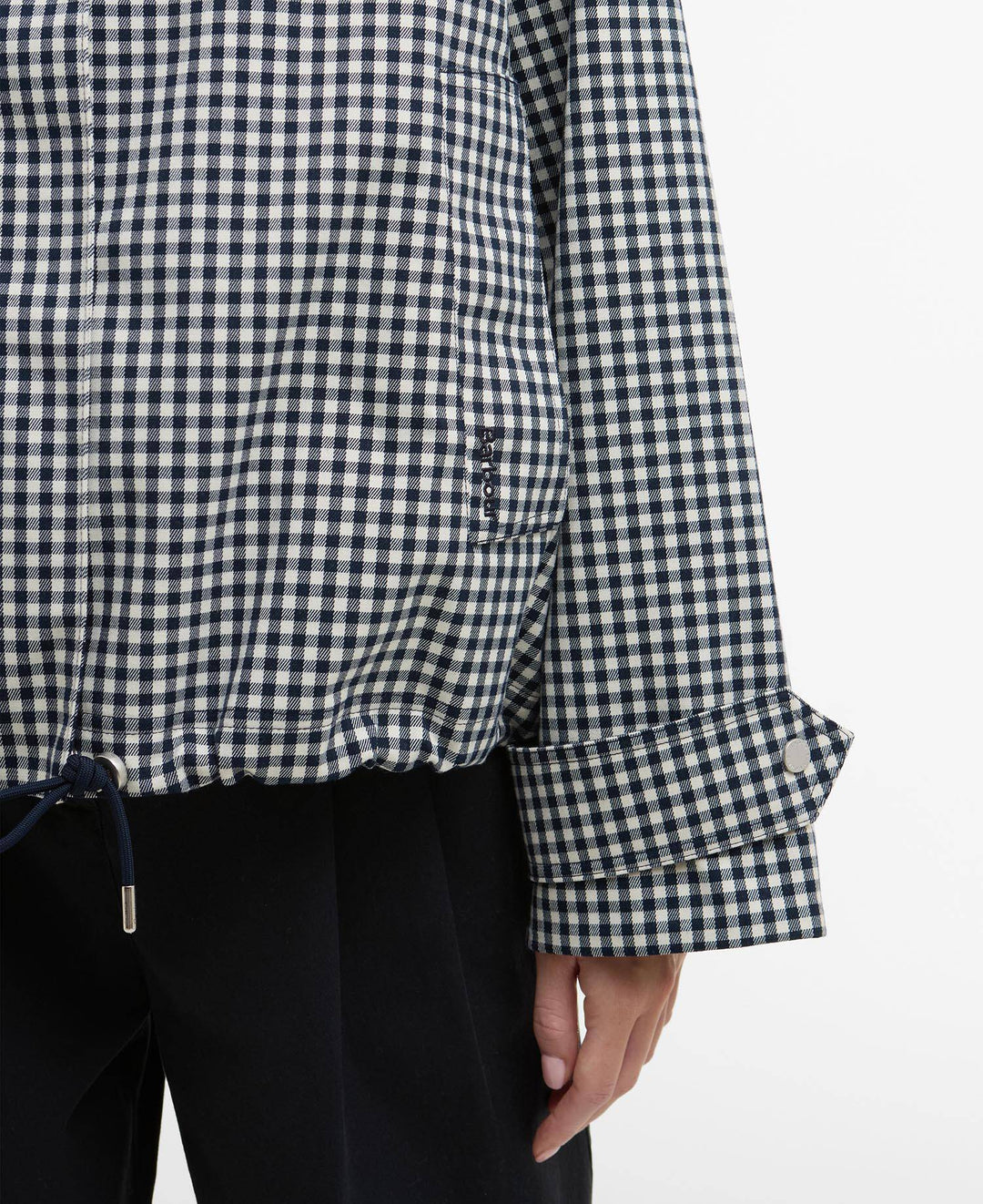 Bronwyn Check Showerproof Jacket (Navy Gingham)
