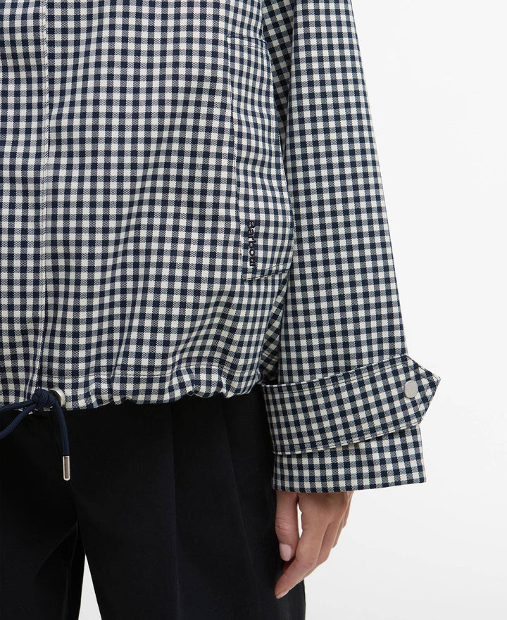 Bronwyn Check Showerproof Jacket (Navy Gingham)
