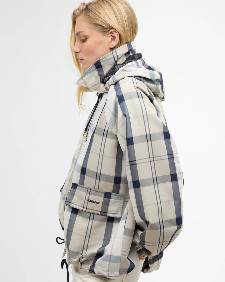 Ballina Check Showerproof Jacket (Dress Navy Tartan)