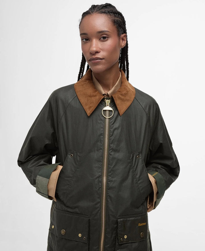 Raelynn Wax Jacket (Olive / Ancient Tartan)